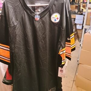 Nike Black and Yellow Steelers Jersey